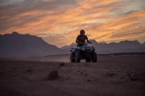 From Hurghada: Sunset Quad Safari and Camel Ride