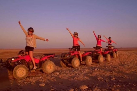 Z Hurghady: Sunset Quad Safari i przejażdżka na wielbłądach