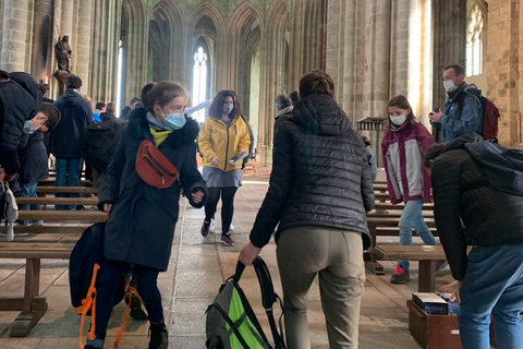 Mont Saint Michel: rundvandring och valfri biljett till klostretRundtur på franska utan biljett till klostret