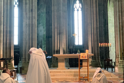 Mont Saint Michel: rundvandring och valfri biljett till klostretRundtur på franska utan biljett till klostret