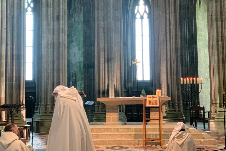 Mont Saint Michel: rundvandring och valfri biljett till klostretRundtur på franska utan biljett till klostret