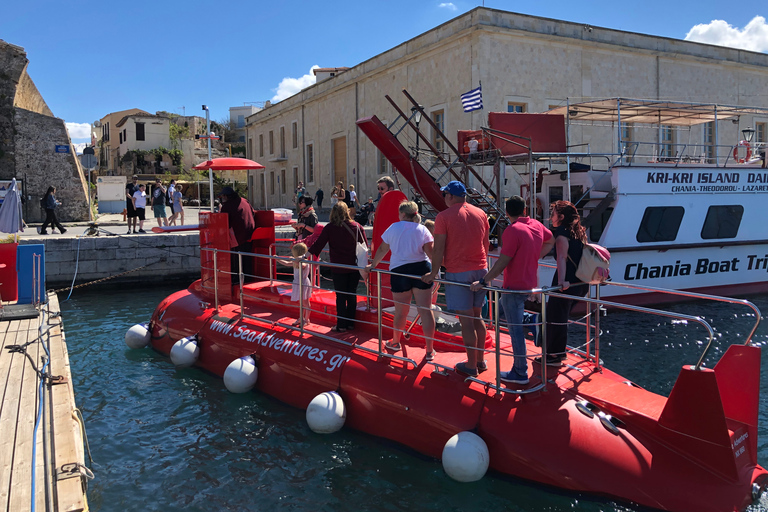 La Canea: esperienza subacquea in barca semi-sommergibile