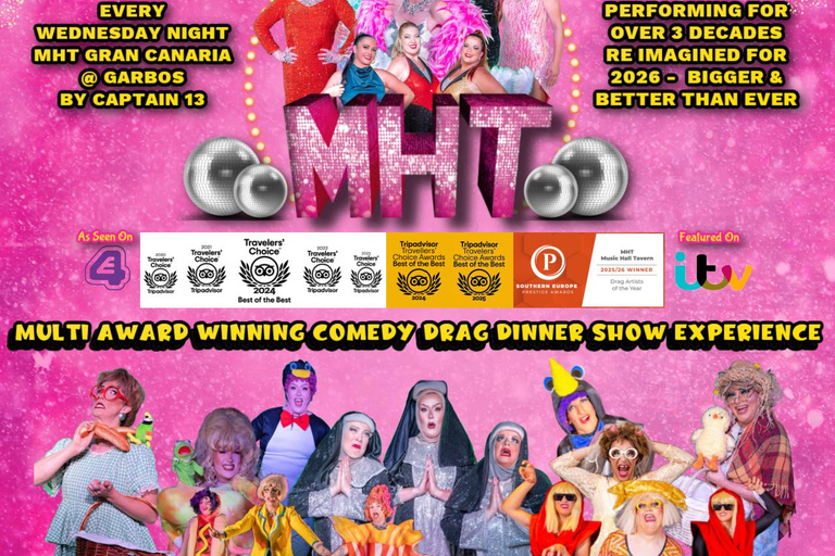 MHT Gran Canaria - Comedy Drag Dinner Show Experience MHT GRAN CANARIA - Comedy Drag Dinner Show With Transport