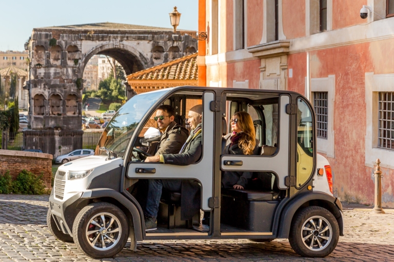Rome: Private Highlights Tour by Golf Cart Private Tour in English or Italian