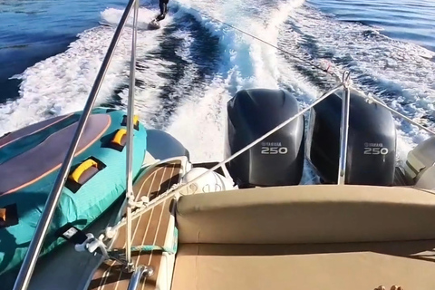 Palma de Mallorca: Private Sunrise Boat Tour & Watersports Sunrise experience + Long stop with water toys.