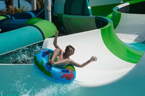 Lanzarote waterpark outdoor sunny family activity