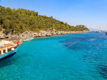 Bodrum : Excursion en bateau d'une journée entière avec déjeuner