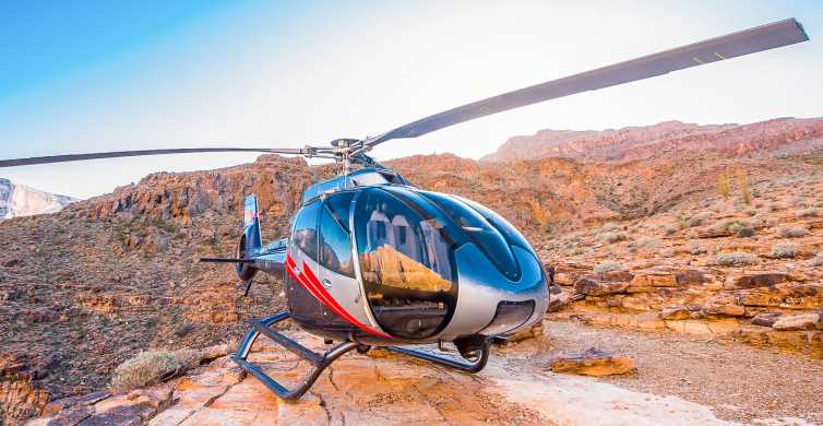 Fra Las Vegas: Helikoptertur til Grand Canyon med champagne