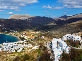 Amorgos : Randonnée guidée du monastère de Panagia Hozoviotissa