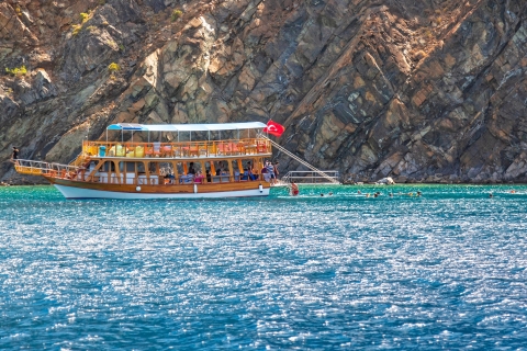 Bootsfahrt zur Insel Suluada und den Buchten von AdrasanTour mit Transfer von Belek Hotels