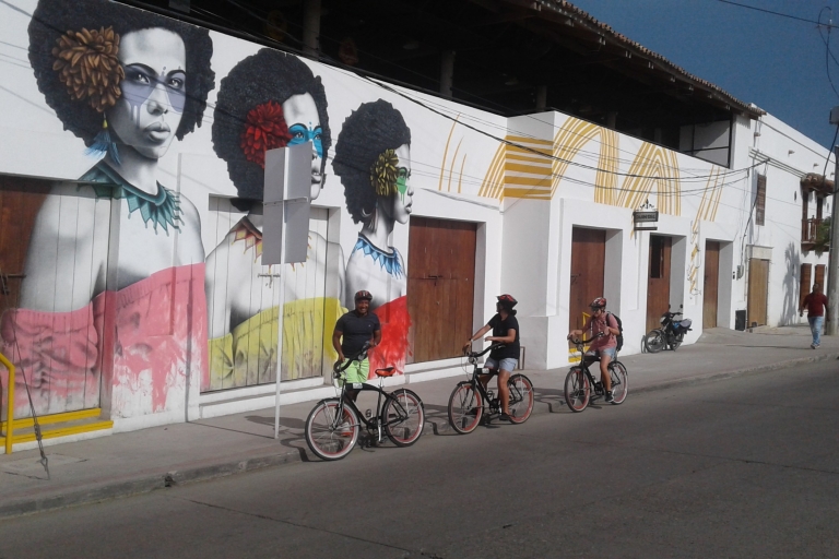 Cartagena: Bike Tours Around the City Shared Group Historic Route with Meeting Point