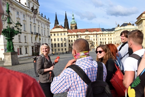 Prague: Castle and Jewish Quarter Tour Group Tour in English with Boat Ride & Charles Bridge Museum