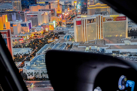 Las Vegas: Helikopterflug über den Strip mit OptionenNachtflug über den Las Vegas Strip mit Hoteltransfer