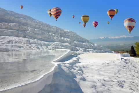 From Istanbul: Pamukkale Trip with Hot Air Balloon Ride