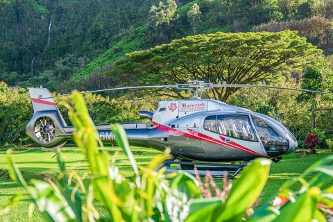 Maui : vol en hélicoptère avec visite au sol