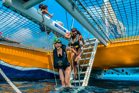 Aruba: aventure de plongée en apnée en catamaran