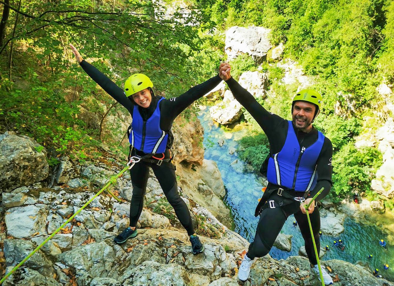 Fra Split eller Zadvarje: Ekstrem canyoning på Cetina-floden