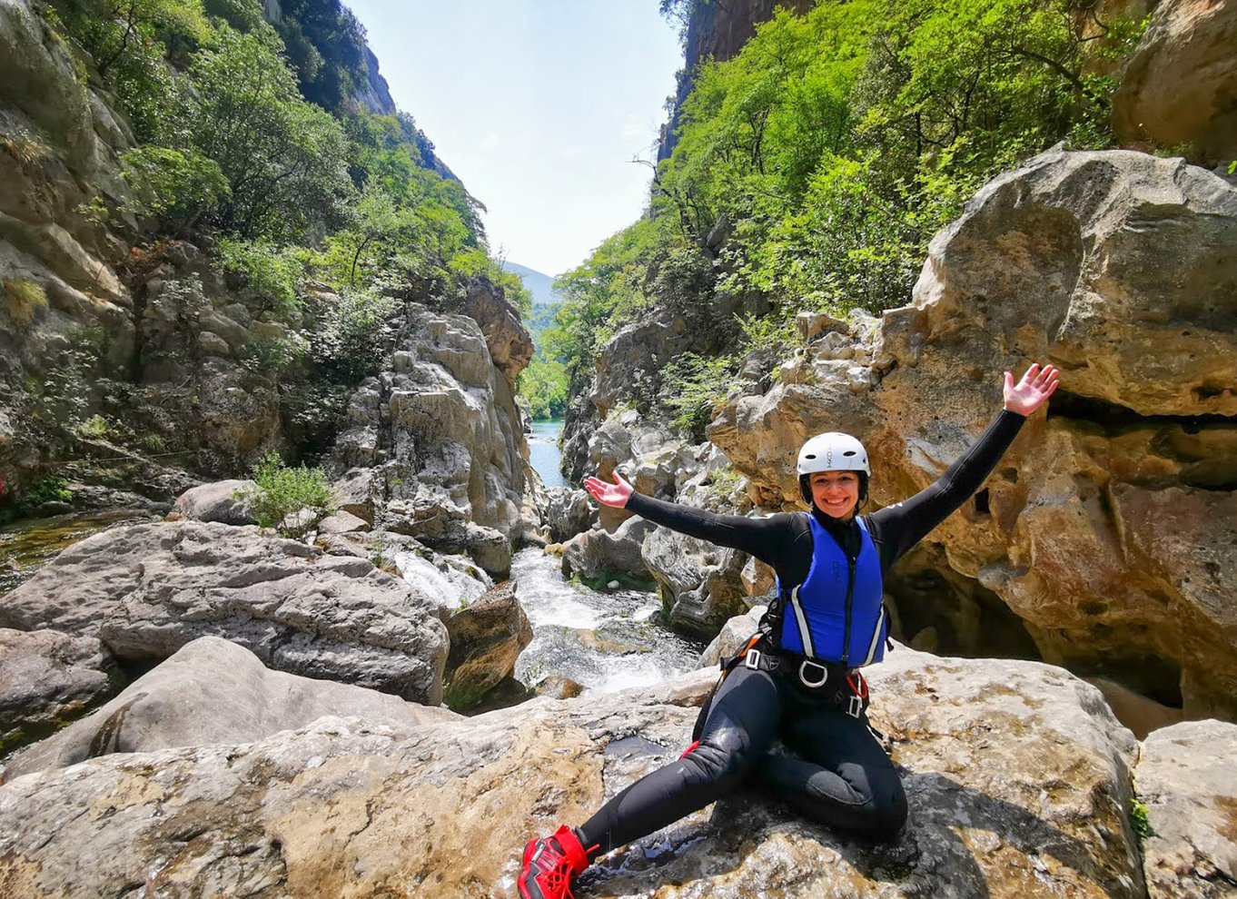 Fra Split eller Zadvarje: Ekstrem canyoning på Cetina-floden