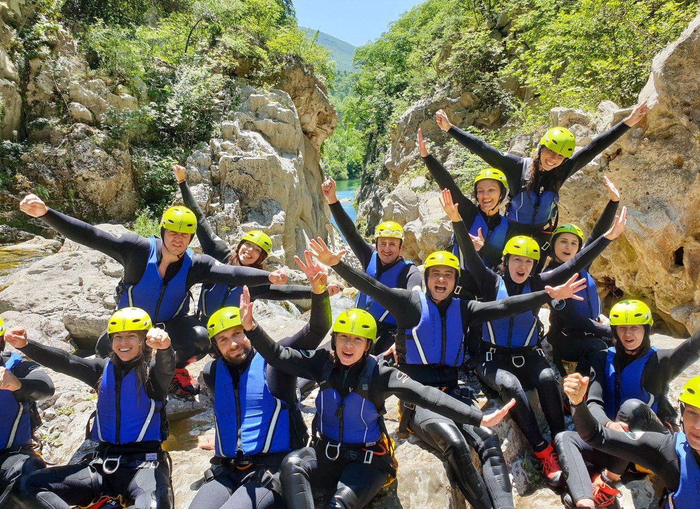 Fra Split eller Zadvarje: Ekstrem canyoning på Cetina-floden