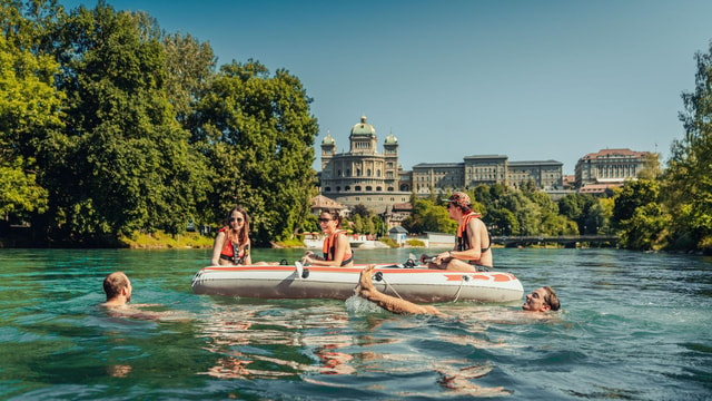 From Zurich: Private Aare River Rafting Day Trip to Bern