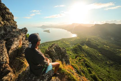 Mauritius: Guidad vandring och klättring i soluppgången på berget Le Morne