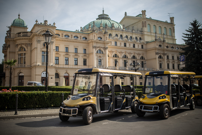 Cracovia: tour privato in auto elettrica delle tracce ebraicheCracovia: tour privato del quartiere ebraico in auto elettrica