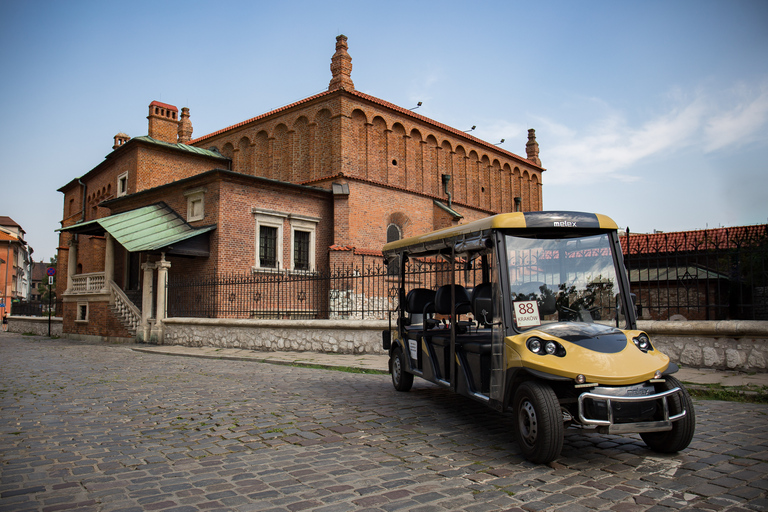 Cracovia: tour privato in auto elettrica delle tracce ebraicheCracovia: tour privato del quartiere ebraico in auto elettrica