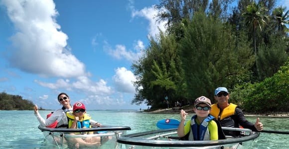 Moorea: Hauru Lagoon 3-hour Guided Kayak Tour with Snack