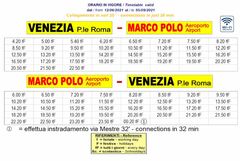 Express Bus Marco Polo Airport to/from Venice City Center GetYourGuide