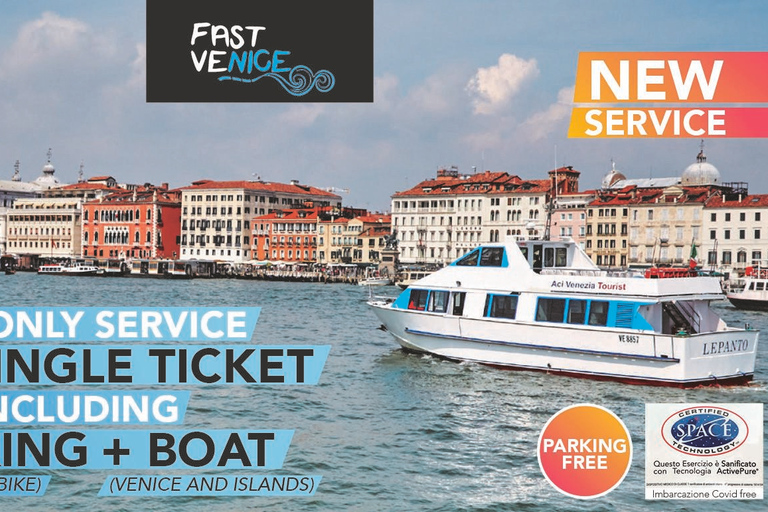 Punta Sabbioni: Round-trip Boat to Venice with Free Parking