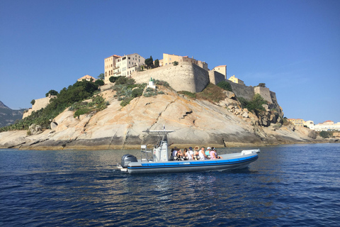 Calvi 12-Seater Guided Boat Visit: Scandola + Girolata + Piana Calvi 12-seater guided boat visit: Scandola + Girolata + Piana