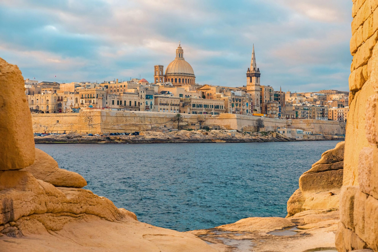 La Valletta Tour privato guidato in inglese, francese o italianoPunto di incontro: Hotel Castille