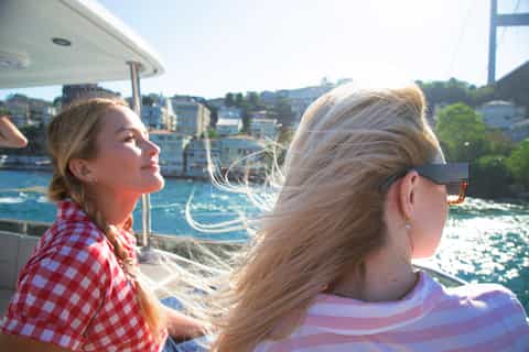 Istanbul Bosphorus Sunset Cruise with Wine on a Luxury Yacht