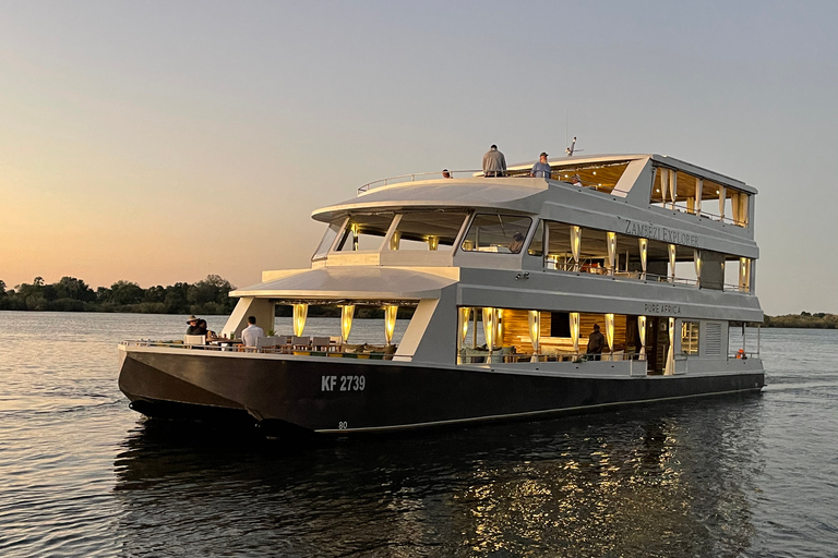 Victoria Falls: Sunset Cruise and Dinner at The EaterySunset Cruise on the Signature Deck and Dinner at The Eatery