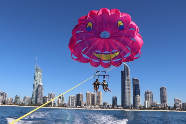 Visit Gold Coast Parasailing with Surfers Paradise Views in Gold Coast