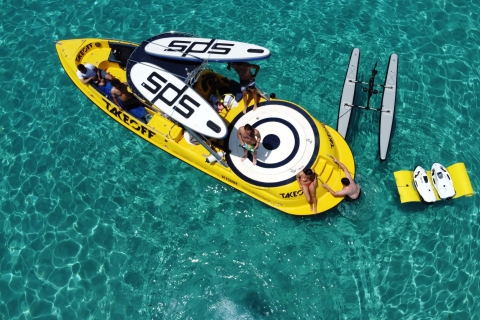 Ibiza: paseo en barco de juguetes acuáticos de lujo