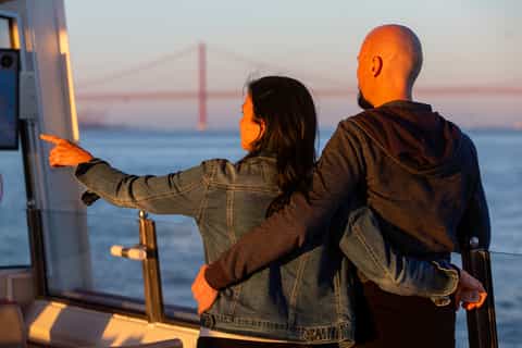 Lisbon: Ferry Boat Sunset Cruise in the Tagus River