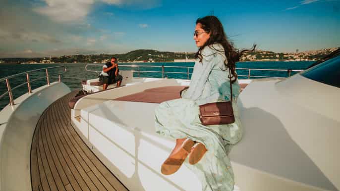 Bosphorus Sunset Cruise on a Luxurious Yacht