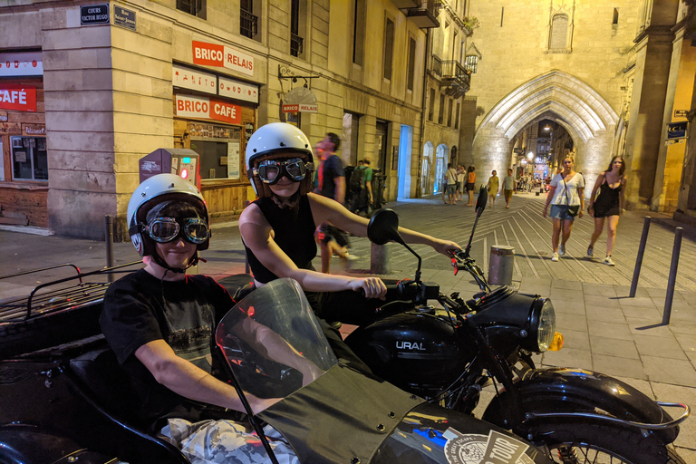 Bordeaux : visite nocturne en side-car avec dégustation de vinsBordeaux : visite nocturne en side-car avec dégustation de vin