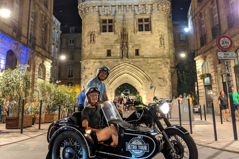 Bordeaux : visite nocturne en side-car avec dégustation de vinsBordeaux : visite nocturne en side-car avec dégustation de vin