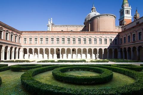 Venetië: Giorgio Cini Foundation en bezoek aan Borges Labyrinth