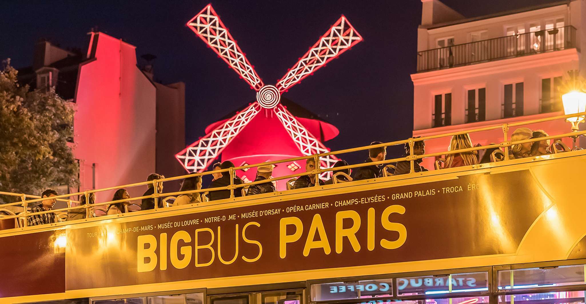 Paris, Sightseeing Night Tour by Open-Top Bus