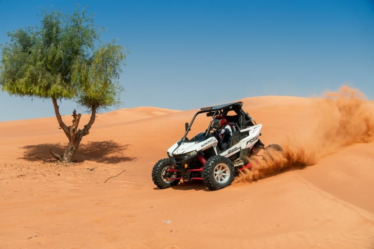 Dubaï : conduite d’un buggy 4x4 dans les dunes avec guideEn famille, Can-am Maverick Max Turbo | 4 sièges | 1 h |