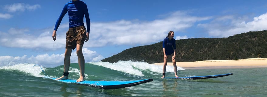 Rainbow Beach : Aventure en 4x4 sur la plage et leçon de surf