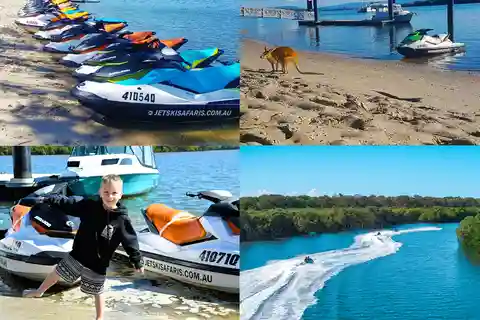 Safari en jet ski de 2,5 heures à l'île de North Stradbroke