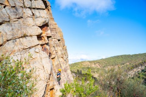 Adelaide: Rock Climb and Abseil Onkaparinga National Park
