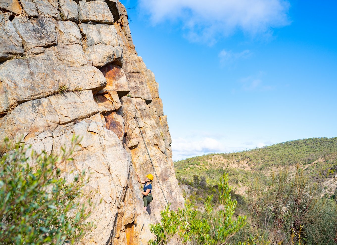 Adelaide: Klatring og abseil i Onkaparinga National Park