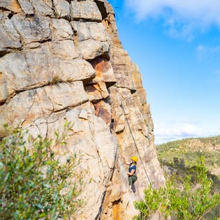 Adelaide: Rock Climb and Abseil Onkaparinga National Park