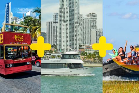 Miami Combo: Hop-on Hop-off Tour, Bay Cruise, & Everglades