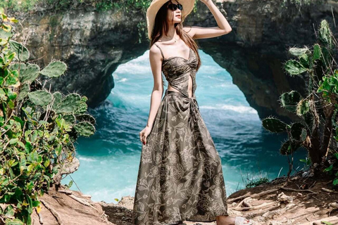 Depuis Bali : Snorkeling 3 Spots avec GoPro &amp; West Penida TourPlongée en apnée avec transfert aller-retour à Bali